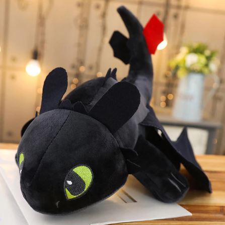 Peluche Géante Dragon Noir Avec Sequins 60cm - Coti Jouets, Grossiste Pour  Kermesse Et Fête Foraine